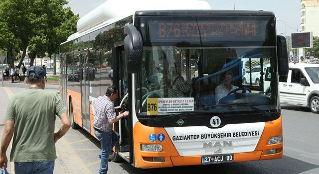 15 Temmuz'da Gaziantep’te Ücretsiz Toplu Taşıma Hizmeti