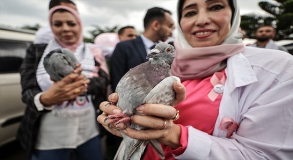 Gazze’de meme kanserinde farkındalık için ”Pembe Ekim” etkinlikleri başladı