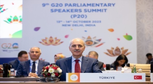 TBMM Başkanı Kurtulmuş, P20 Zirvesi bildirisinde Filistin’in görmezden gelinmesini eleştirdi