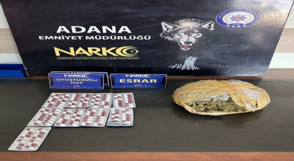 Adana’da uyuşturucu operasyonunda yakalanan 2 zanlı tutuklandı