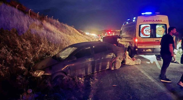 Adıyamanda feci kaza: 1 ölü, 6 yaralı