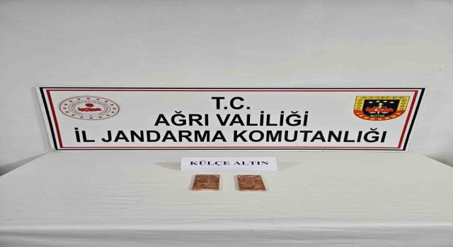 Ağrıda 2 kilogram külçe altın ele geçirildi