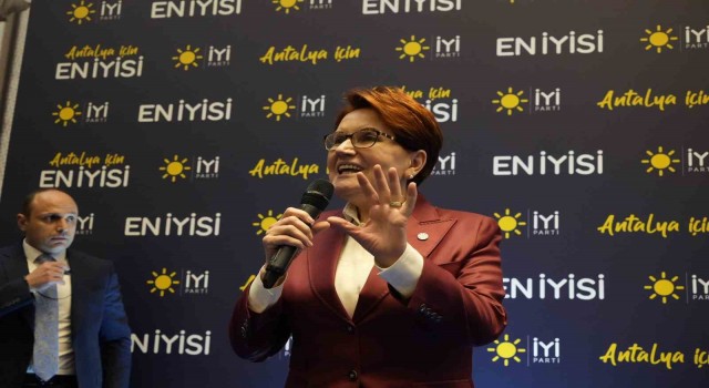 Akşener: Hem ilçe belediye başkan adaylarımıza destek istiyorum