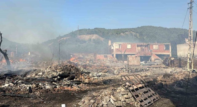 Alevlere teslim olan köyde müdahale sürüyor: 12 ev küle döndü