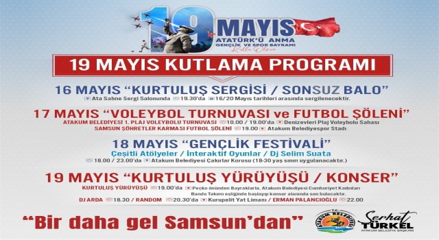 Atakumda 19 Mayıs coşkusu yaşanacak