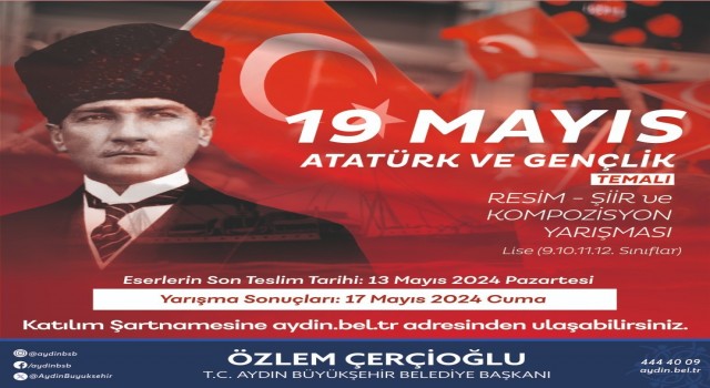 Aydın Büyükşehir Belediyesinden 19 Mayıs temalı ödüllü yarışma