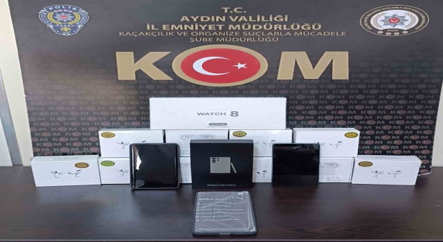 Aydında 200 bin TL değerinde kaçak telefon ele geçirildi