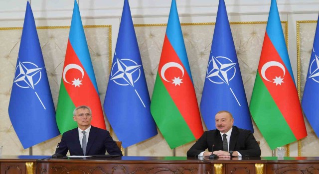 Azerbaycan Cumhurbaşkanı Aliyev, NATO Genel Sekreteri Stoltenbergi kabul etti