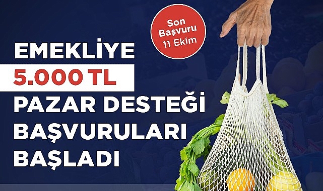 Bakırköy Belediyesi'nin emeklilere pazar desteği başvuruları başladı