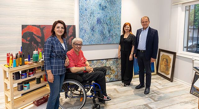 Başkan Seçer, Dünyaca Ünlü Ressam Ahmet Yeşil İle Bir Araya Geldi