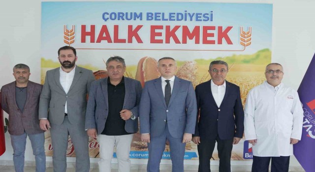 Belediye meclis grup başkanları Halk Ekmek Fabrikasını inceledi