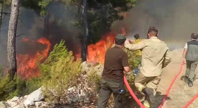 Bodrumda Ateş Savaşçıları alevlerle göğüs göğüse mücadele ediyor