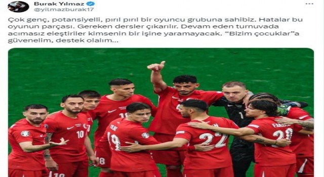 Burak Yılmazdan milli takıma destek