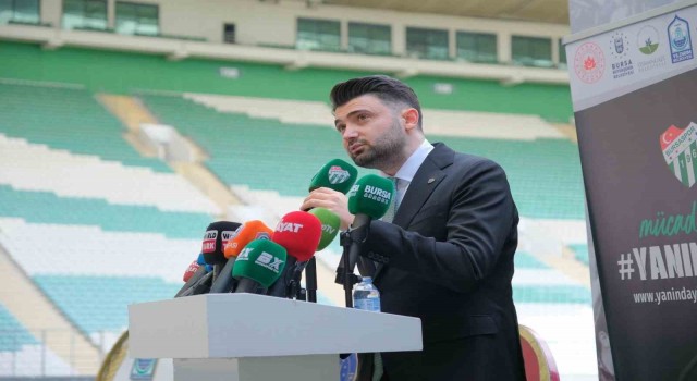 Bursaspor Başkanı Enes Çelik: “Bursasporun hakkını kimseye yedirmeyiz”