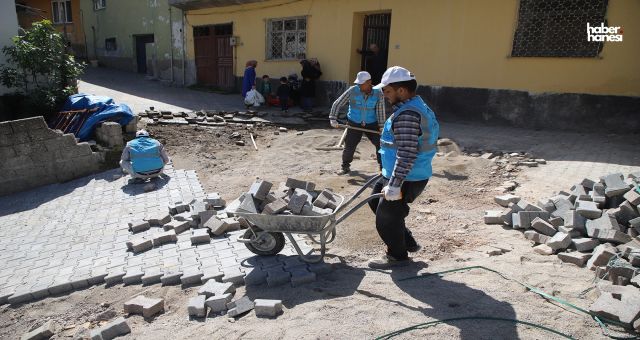 Dulkadiroğlu Belediyesi Turan Mahallesi'nde Parke Çalışmasına Başladı