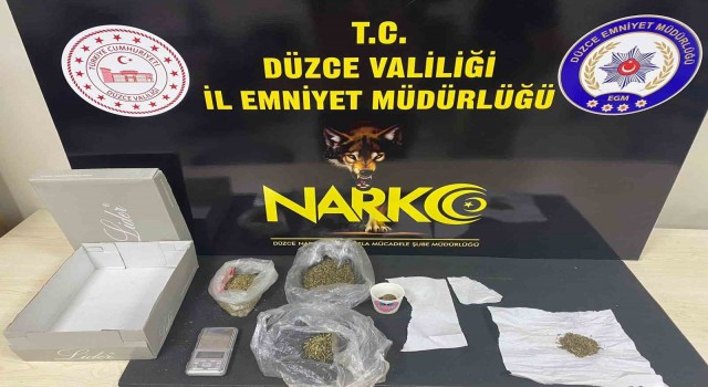 Düzcede 65 gram uyuşturucu ele geçirildi, 1 kişi tutuklandı