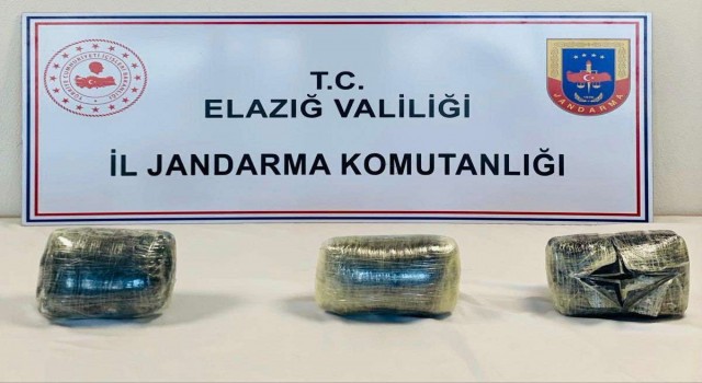 Elazığda 9 kilo esrar ele geçirildi