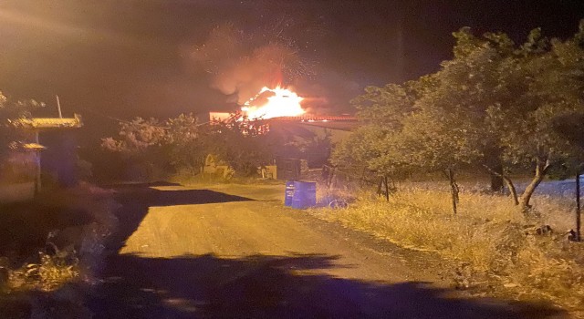 Gece saatlerinde çıkan yangın paniğe neden oldu