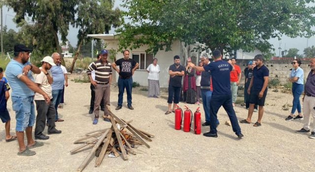 Hatay'da Yangın Tehlikesine Karşı Tatbikatlar Düzenlendi