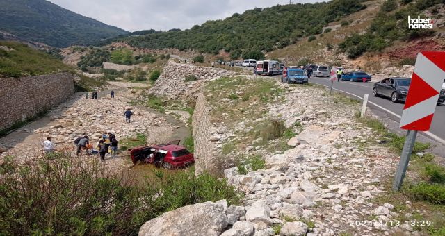 Kahramanmaraş'ta Feci Kaza: Otomobil Menfeze Uçtu!