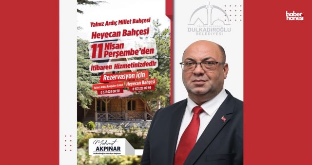 Kahramanmaraş'ta Heyecan Bahçesi, Bayramın İkinci Günü Hizmetinizde!