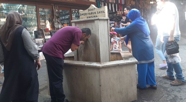 Kahramanmaraş’ta Sıcaklara Karşı Çeşme Serinliği