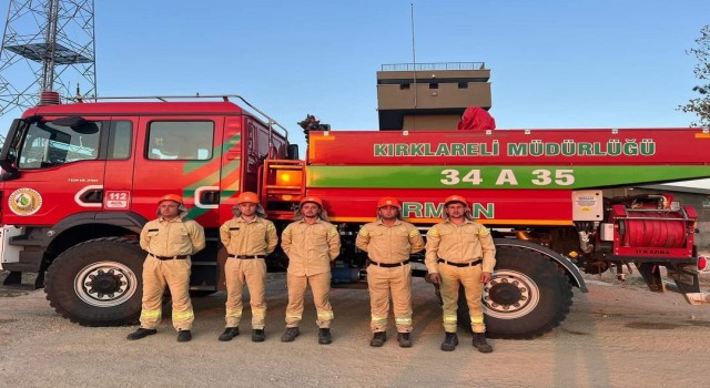 Komşudaki yangına Türkiyeden destek