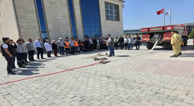 Kütahya 30 Ağustos OSBde orman yangınlarıyla mücadele eğitimi