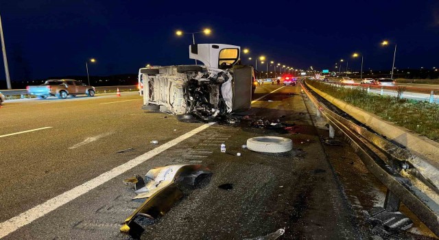 Kuzey Marmara Otoyolunda feci kaza: 1 ölü, 5 yaralı