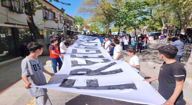 Malatyada Gazze için yürüyüş düzenlendi