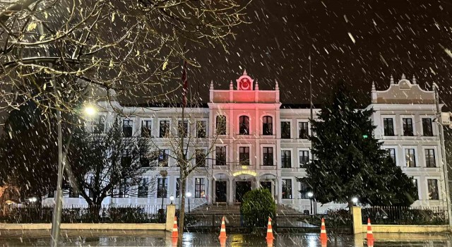 Mart ayında Boluda lapa lapa kar yağdı