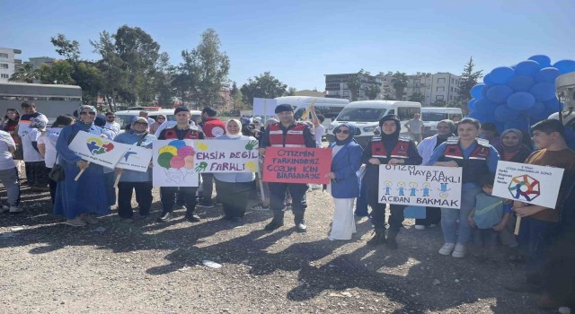 Osmaniyede dünya otizm farkındalık günü yürüyüşü yapıldı