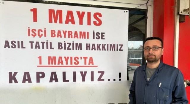 Sinoplu esnaftan ‘1 Mayıs tatili