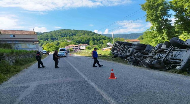 Sinopta LPG yüklü tanker yan yattı