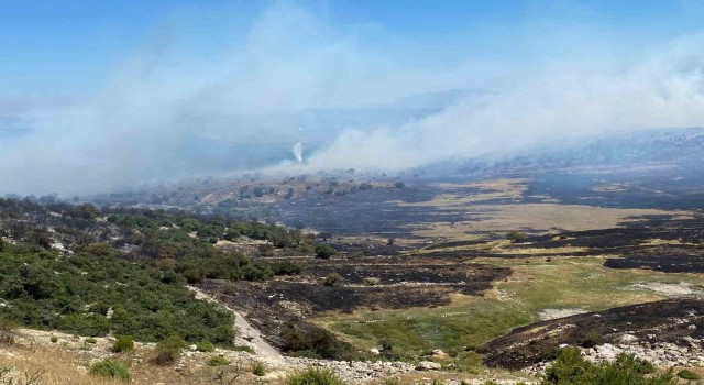 Somadaki orman yangınında bir mahalle tahliye edildi