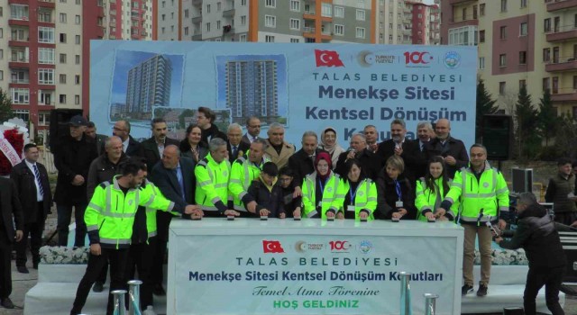 Talasta Menekşe Sitesinin temeli atıldı