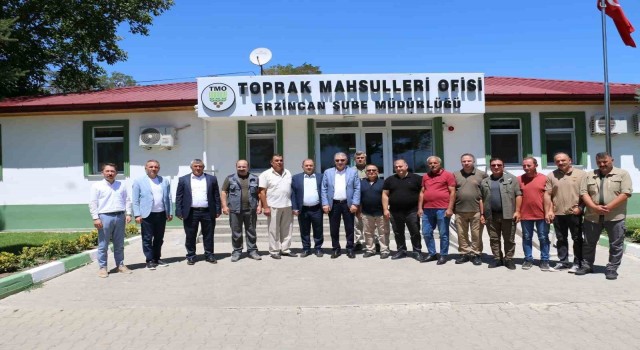 TMO Genel Müdürü Güldal Erzincanda çeşitli temaslarda bulundu