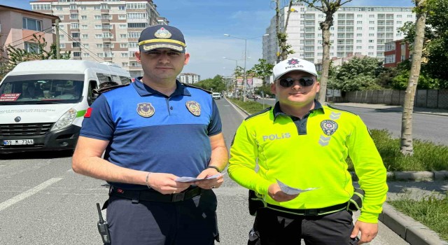 Trafik Haftasında polis zabıta kol kola