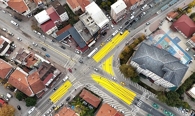 Tramvay hattında yaya güvenliği için önemli çalışma