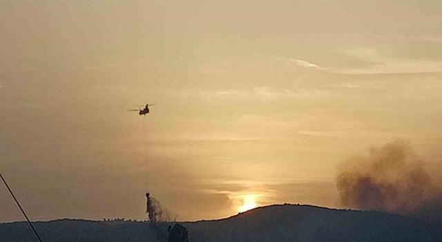 Uşakta tarım arazisinde başlayan yangın ormanlık alana sıçradı